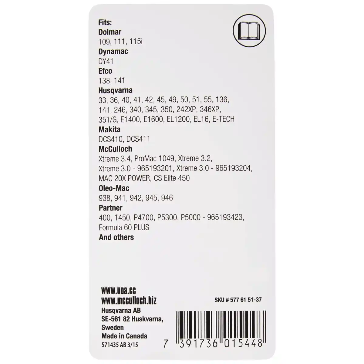 Bild 3 von MCCULLOCH Ersatzkette »CHO037«, 72 TG, 0,325, 450 mm