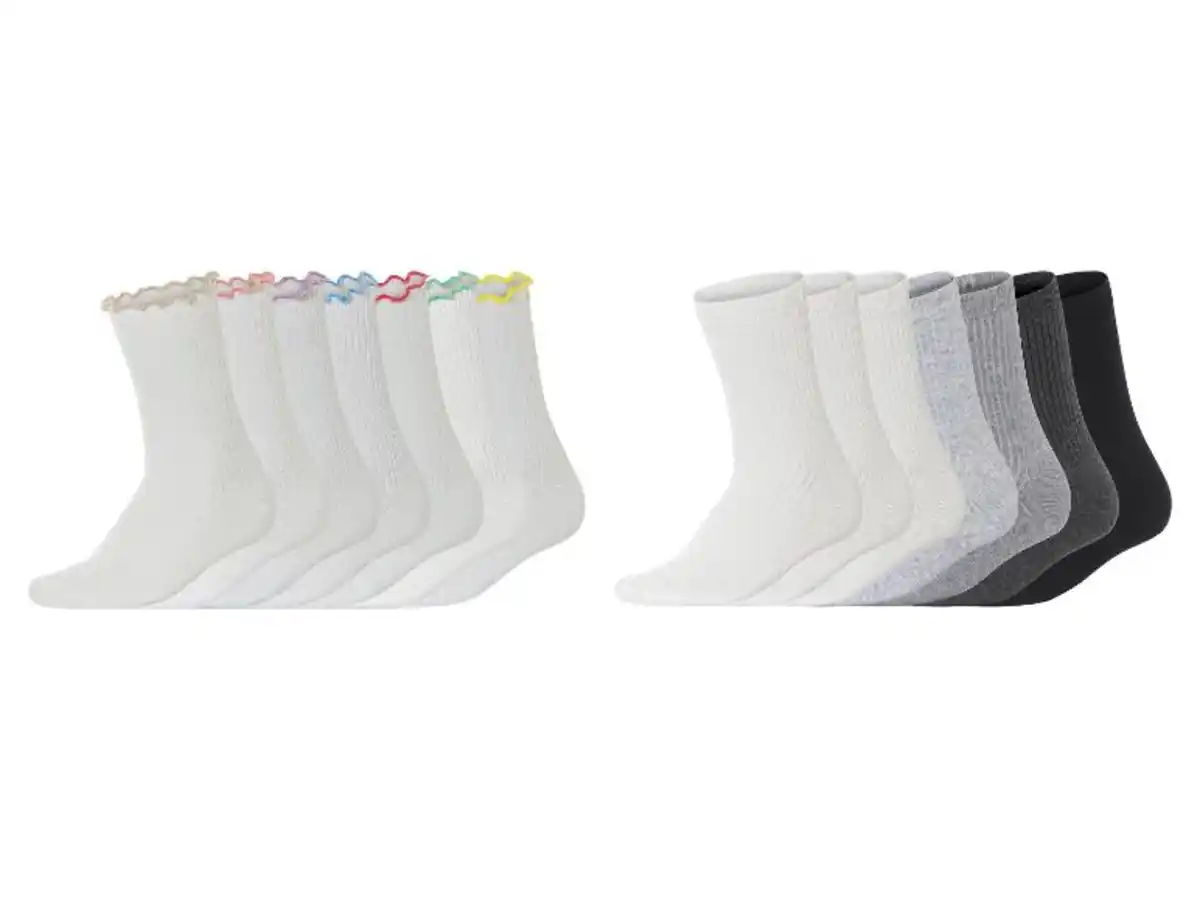 Bild 1 von esmara® Damen Gerippte Socken, 7 Paar, mit hohem Baumwollanteil