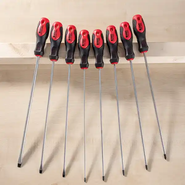 Bild 1 von Kraft Werkzeuge Schraubendreher-Set, extra lang 8-tlg.