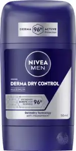 NIVEA MEN Derma Dry Control Maximum Anti-Transpirant Stick, 50 ml