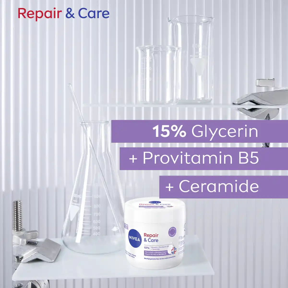 Bild 2 von NIVEA Body Repair Care Creme, 400 ml