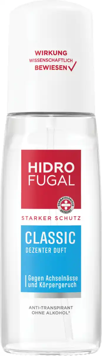Bild 1 von Hidrofugal Classic Anti-Transpirant Zerstäuber Reisegröße, 75 ml