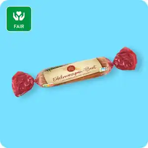WINTERTRAUM Edelmarzipan-Brot, Mit Zartbitterschokolade überzogen