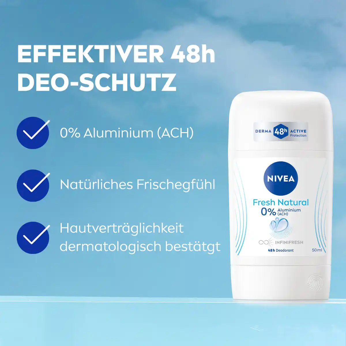 Bild 3 von NIVEA Fresh Natural Deodorant Stick, 50 ml