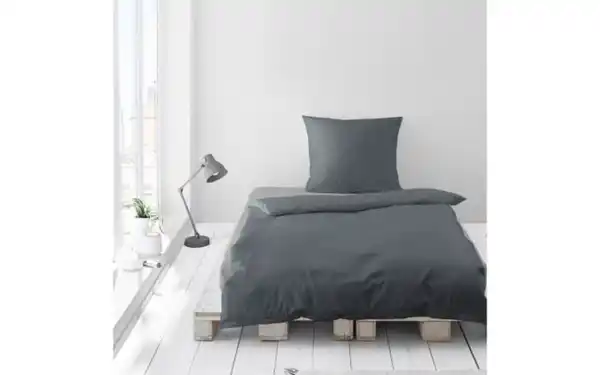 Bild 3 von Bettwäsche Feinbiber, graphit, 135 x 200 cm