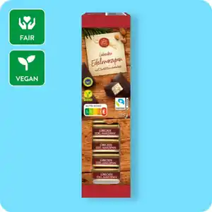 WINTERTRAUM Marzipanhappen, Lübecker Edelmarzipan mit Zartbitterschokolade