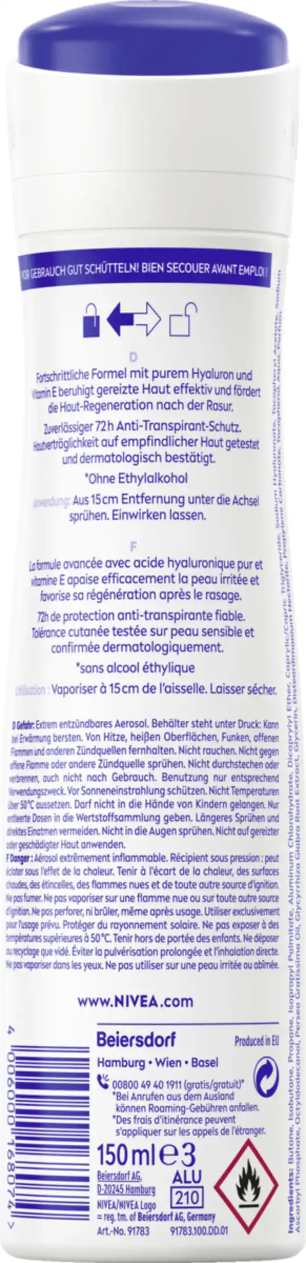 Bild 2 von NIVEA Anti-Transpirant Spray Derma Control Restore, 150 ml