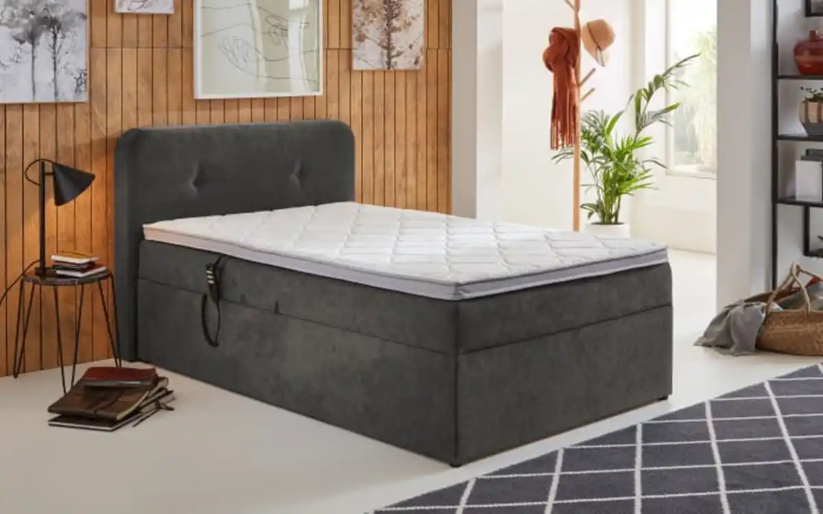 Bild 1 von Sun Garden - Stauraumbett Gabriola, grau, 120 x 200 cm, inkl. Bettkasten