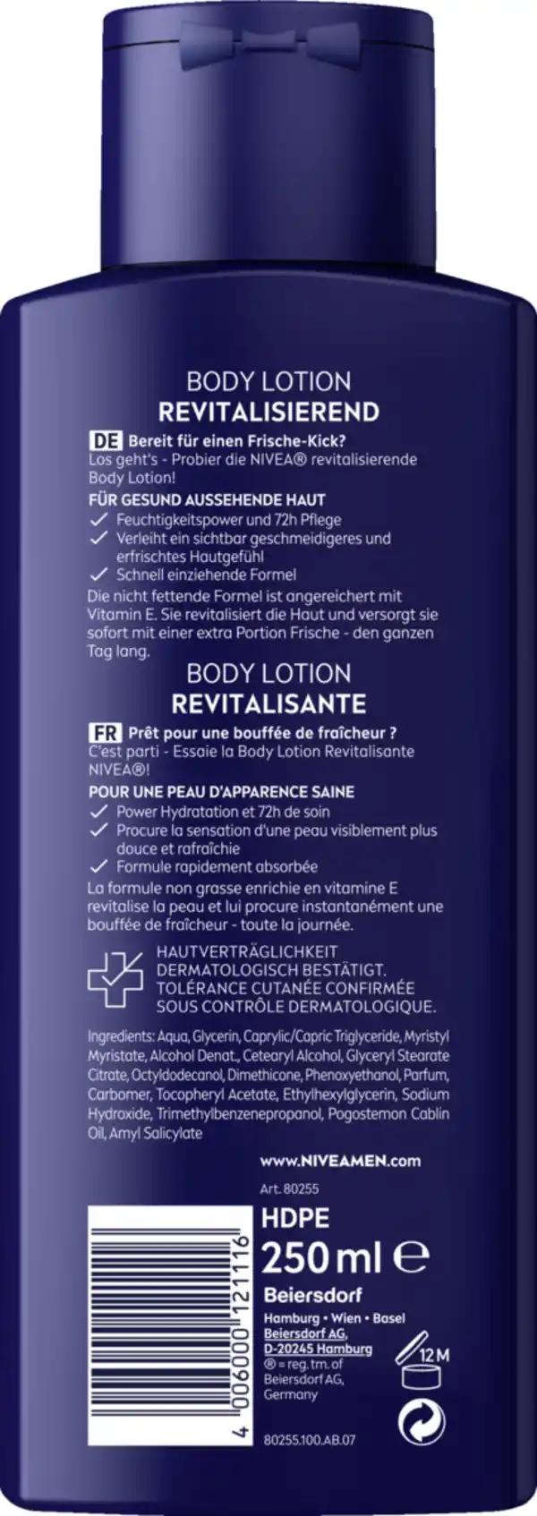 Bild 2 von NIVEA MEN Body Lotion Revitalisierend, 250 ml