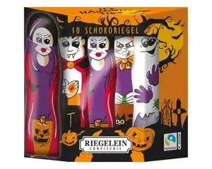 Riegelein Halloween Schokoriegel massiv 125 g 10 er