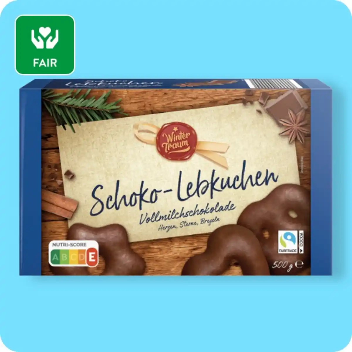 Bild 1 von WINTERTRAUM Schoko-Lebkuchen, Vollmilchschokolade oder Zartbitterschokolade