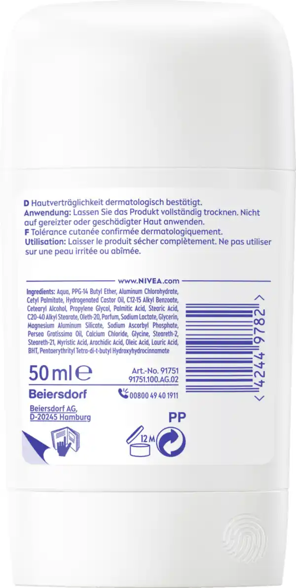 Bild 2 von NIVEA Derma Dry Control Maximum Anti-Transpirant Stick, 50 ml