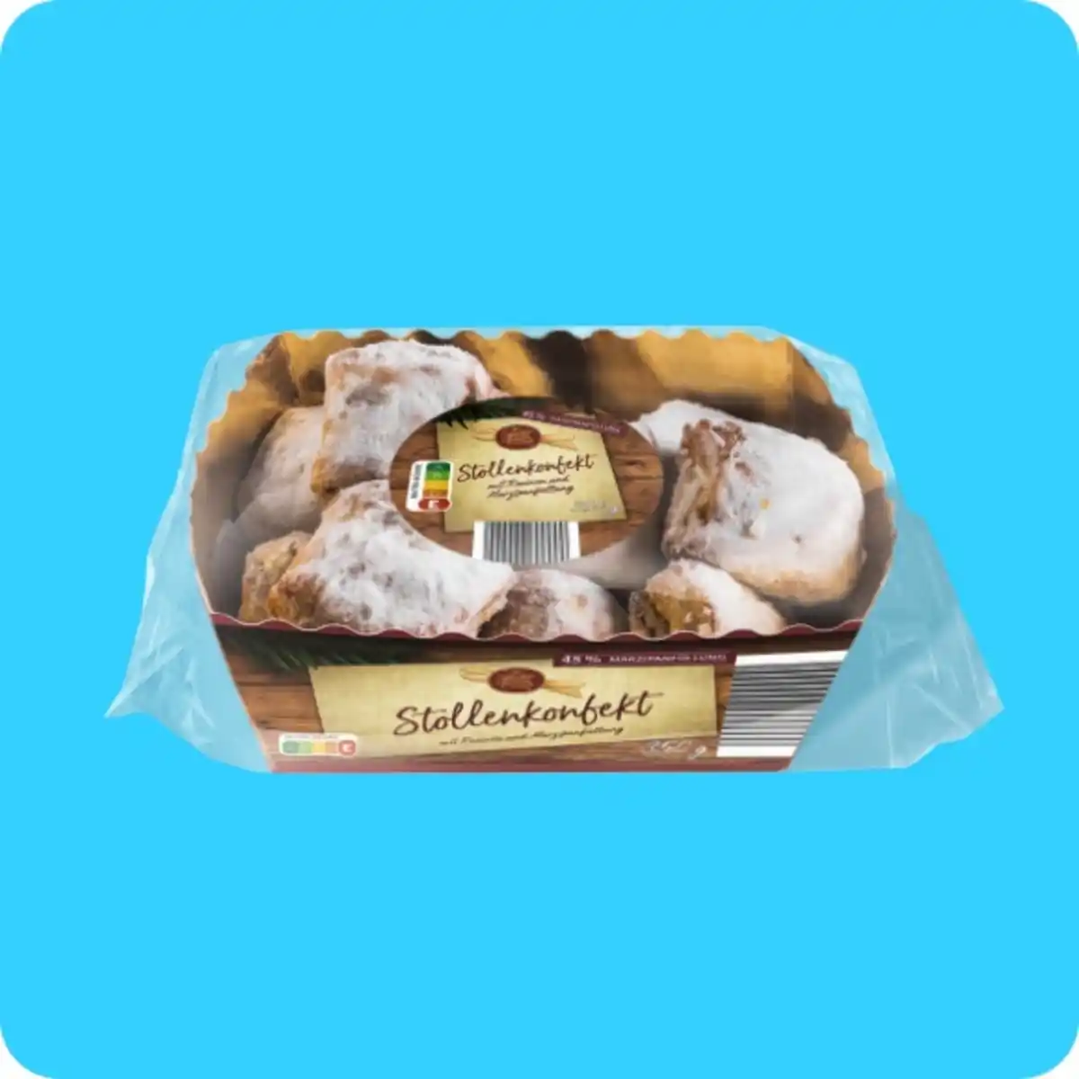 Bild 1 von WINTERTRAUM Stollenkonfekt, Mit Rosinen und Marzipanfüllung