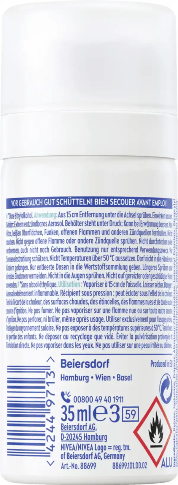 Bild 2 von NIVEA Anti-Transpirant Spray Dry Active, 35 ml
