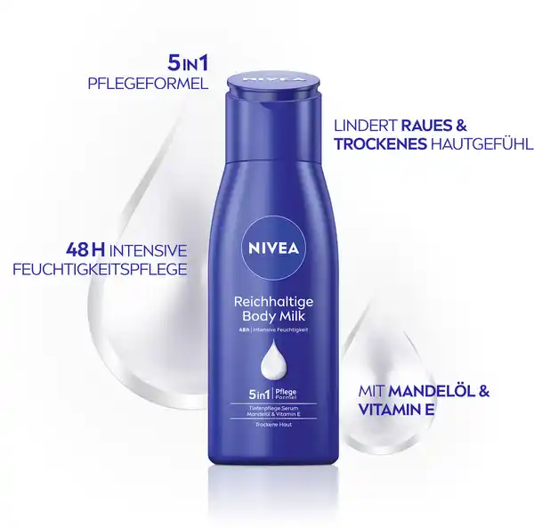 Bild 3 von NIVEA Reichhaltige Body Milk Reisegröße, 75 ml