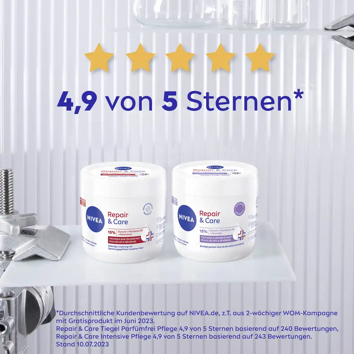 Bild 4 von NIVEA Body Repair Care Creme, 400 ml