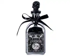 Deko Flasche Halloween 2f. 17,5x6,5cm