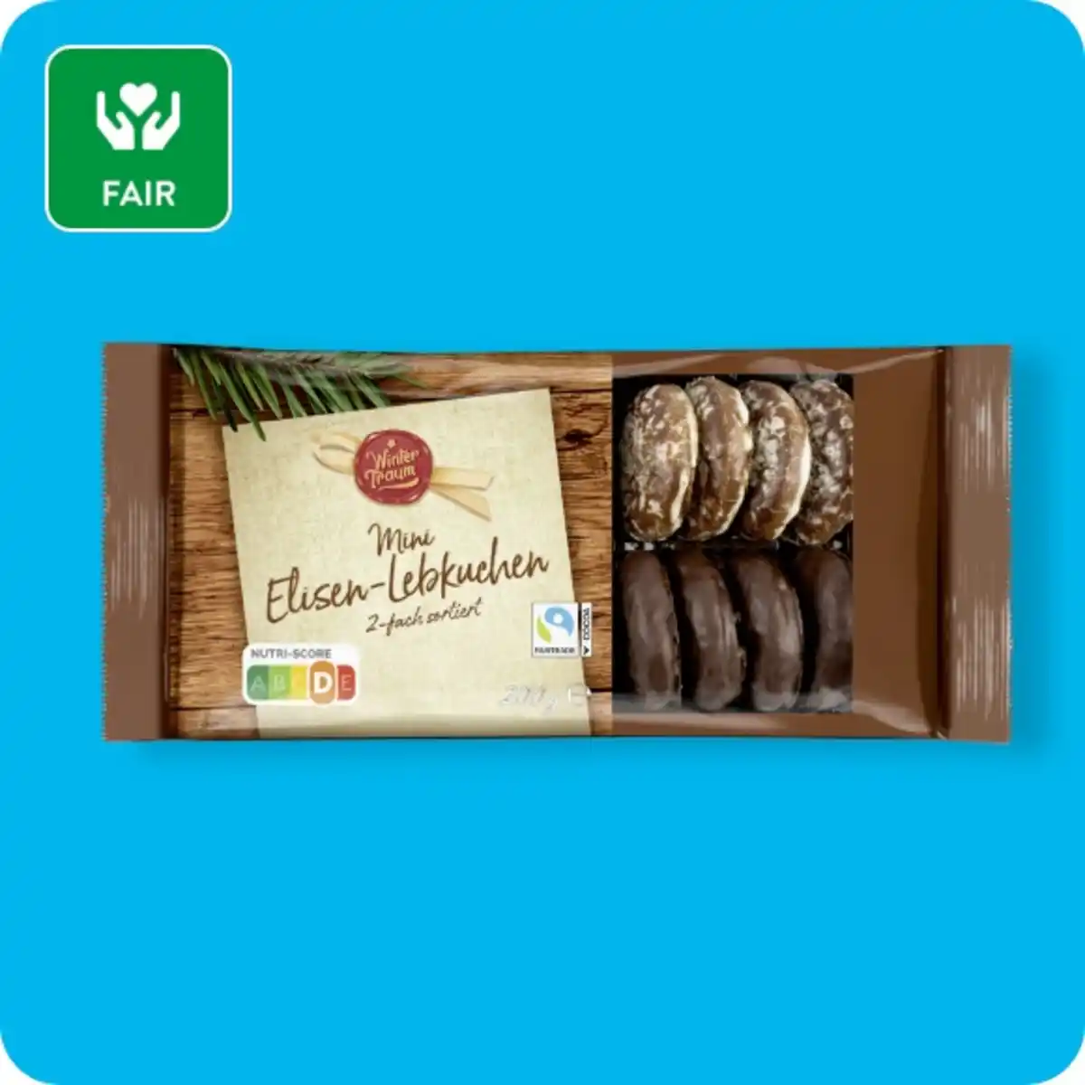 Bild 1 von WINTERTRAUM Mini-Elisen-Lebkuchen, Elisen-Lebkuchen oder Elisen-Lebkuchen zartbitter