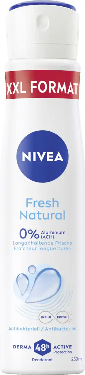 Bild 1 von NIVEA Fresh Natural Deodorant Spray, 250 ml