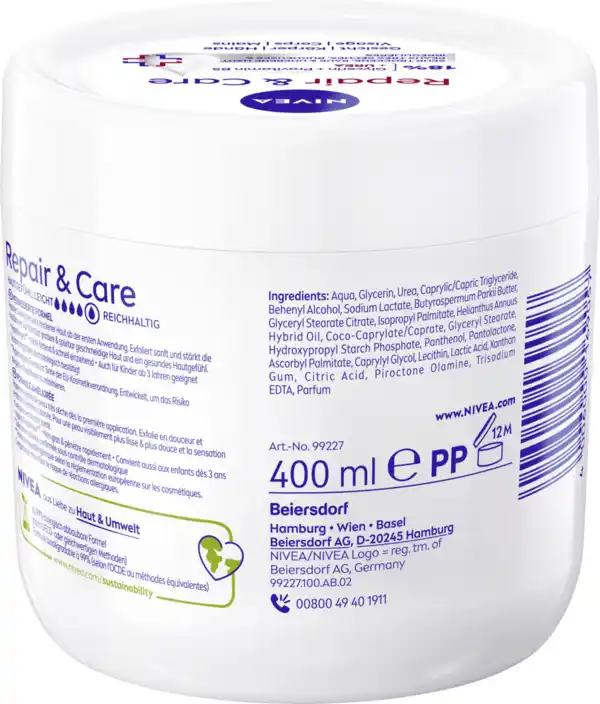 Bild 2 von NIVEA Body Repair & Care Creme Urea, 400 ml