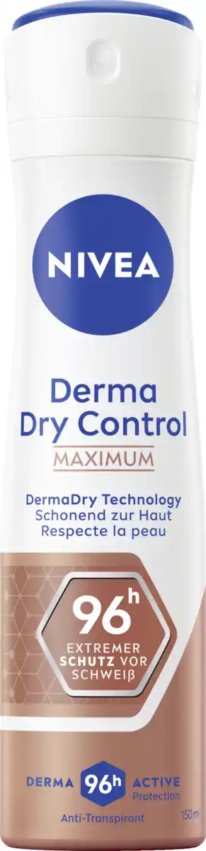 Bild 1 von NIVEA Derma Dry Control Deodorant Spray, 150 ml