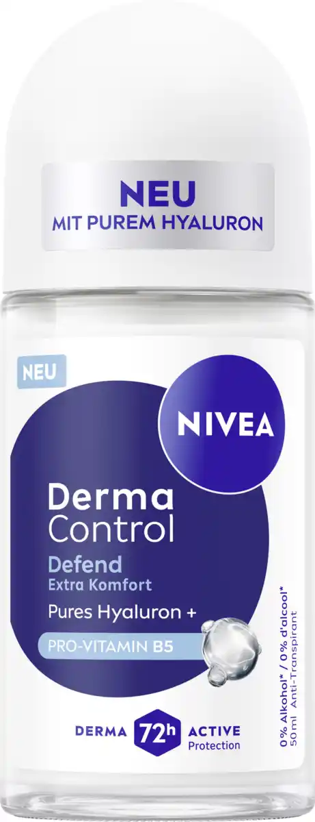 Bild 1 von NIVEA Anti-Transpirant Deoroller Derma Control Defend, 50 ml