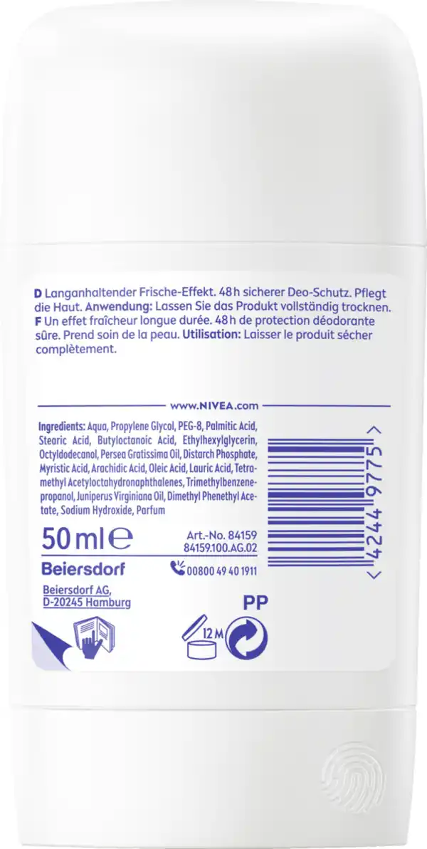 Bild 2 von NIVEA Fresh Natural Deodorant Stick, 50 ml