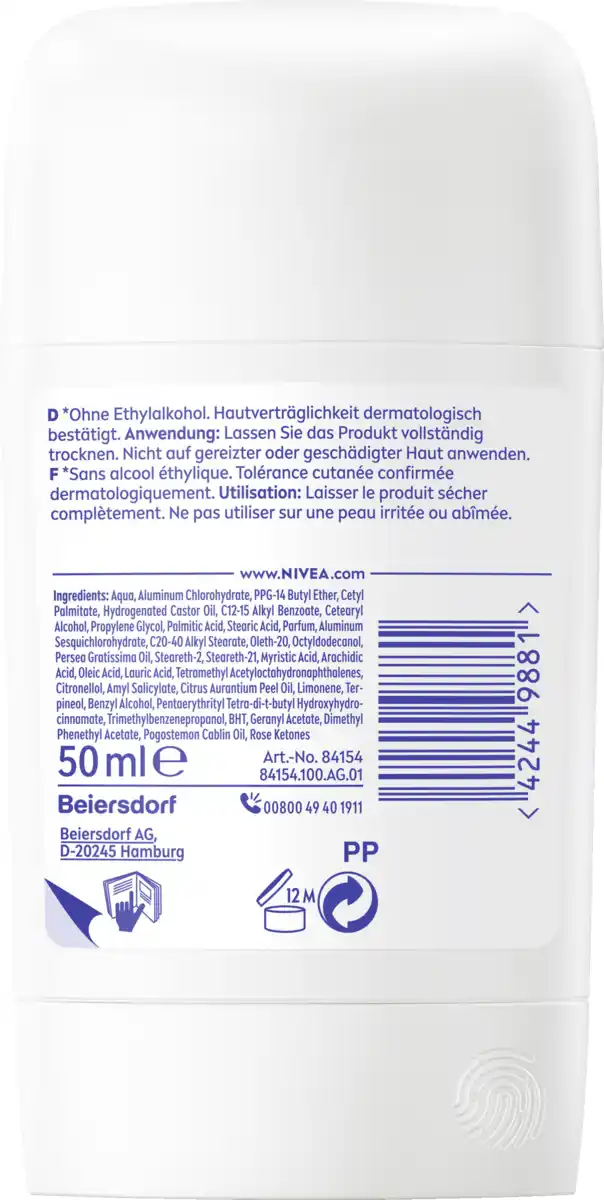 Bild 2 von NIVEA Dry Comfort Anti-Transpirant Stick, 50 ml