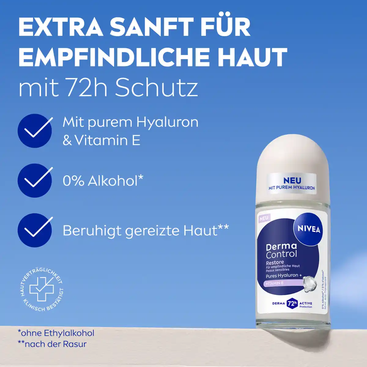 Bild 4 von NIVEA Derma Control Restore Deoroller, 50 ml