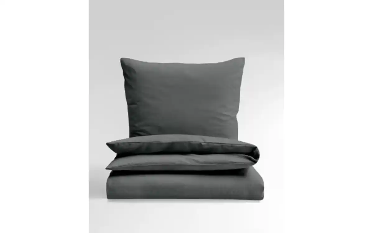 Bild 2 von Bettwäsche Feinbiber, graphit, 135 x 200 cm