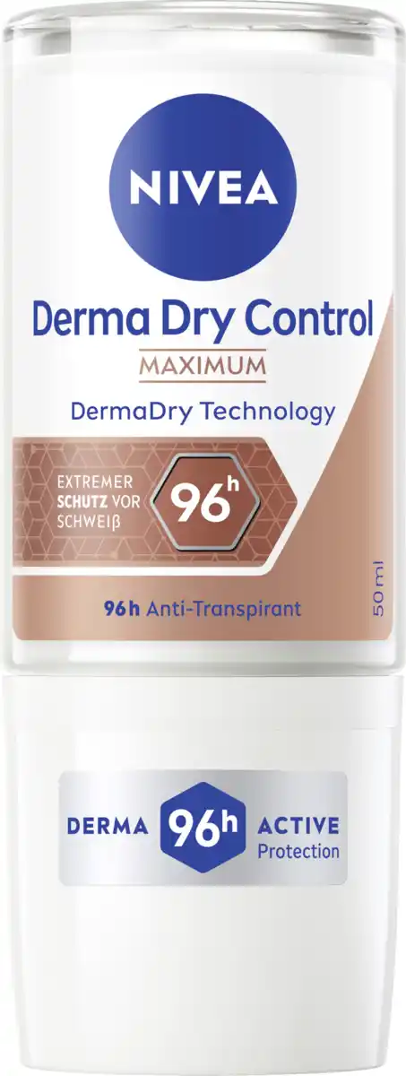 Bild 1 von NIVEA Derma Dry Control Maximum Anti-Transpirant Roll-On, 50 ml