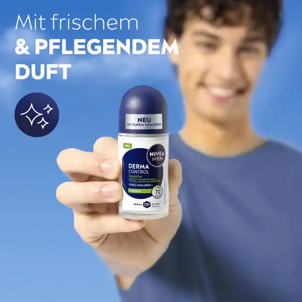 Bild 4 von NIVEA MEN Derma Control Sensitiv Deoroller, 50 ml