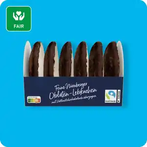 WINTERTRAUM Feine Nürnberger Oblaten-Lebkuchen, Mit Zartbitterschokolade überzogen oder mit Vollmilchschokolade überzogen