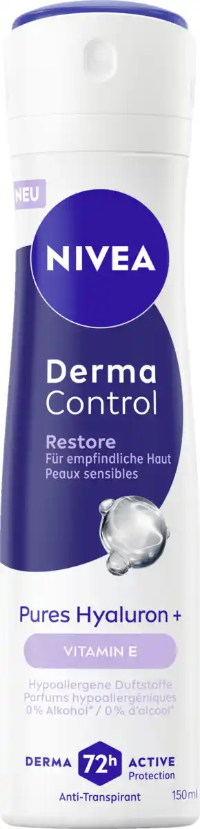 Bild 1 von NIVEA Anti-Transpirant Spray Derma Control Restore, 150 ml