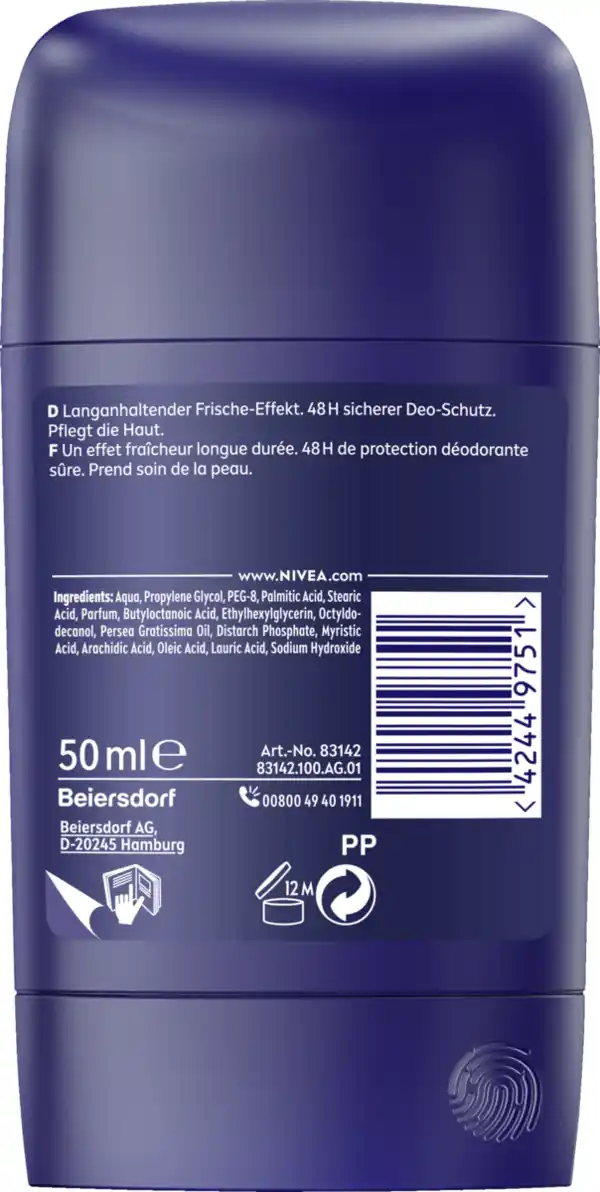 Bild 2 von NIVEA MEN Fresh Active Deodorant Stick, 50 ml
