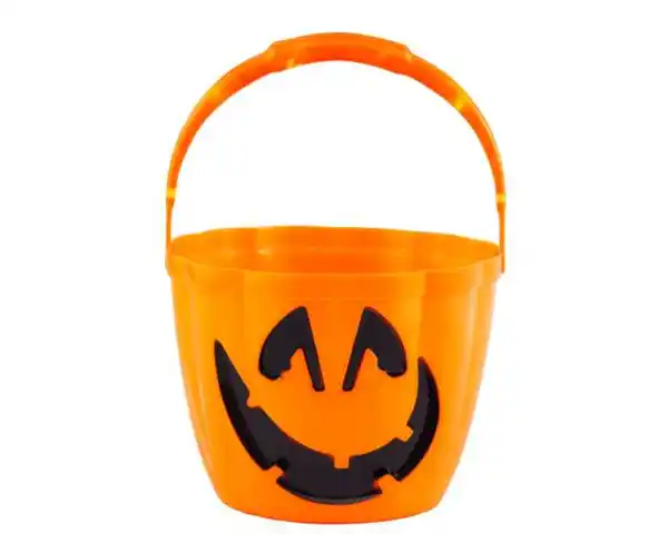 Bild 1 von Eimer Kürbis mit LED orange Ø23cm