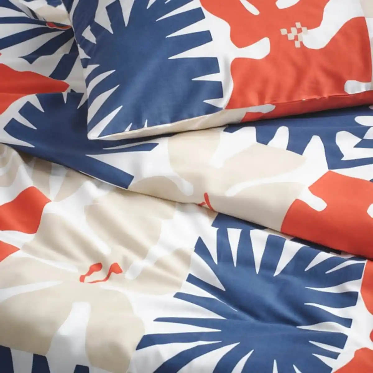 Bild 3 von HYLSNEJLIKA Bettwäsche-Set, 2-teilig, bunt, 155x220/80x80 cm