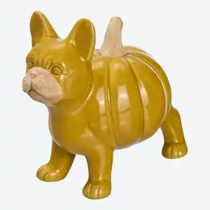Deko-Hunde-Figur in herbstlichem Design