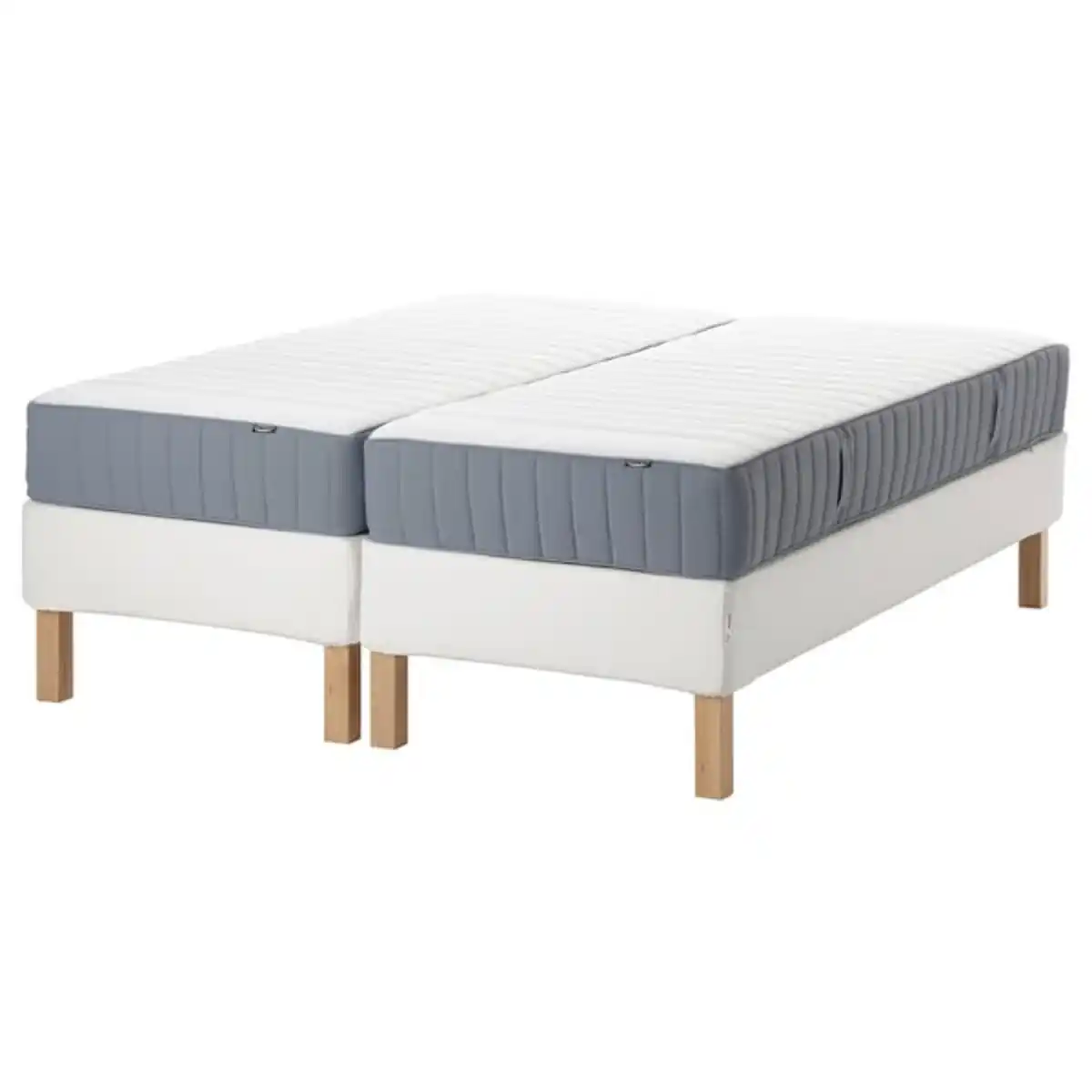 Bild 1 von ESPEVÄR/VALEVÅG Boxbett, weiß/mittelfest hellblau, 180x200 cm