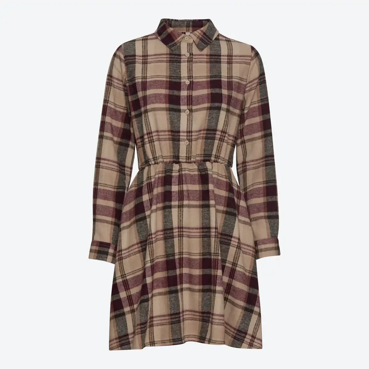 Bild 3 von Damen-Flanell-Kleid mit Knopfleiste