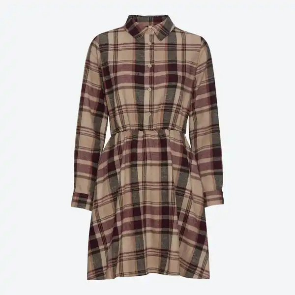 Bild 3 von Damen-Flanell-Kleid mit Knopfleiste