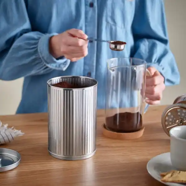 Bild 2 von BETTHAJ Dose mit Deckel, für Kaffee/Tee/silberfarben, 1.3 l