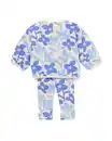Bild 2 von Baby-Bekleidungsset, Blumen blau