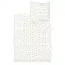 Bild 4 von PILDVÄRGMAL Bettwäsche-Set, 2-teilig, weiß/Blumenmuster, 140x200/80x80 cm