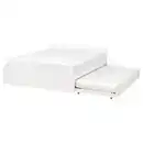 Bild 1 von VIHALS Bettgestell mit 1Unterbett, weiß/Luröy, 140x200 cm