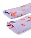 Bild 4 von Mitwachsende Babyleggings mit Rippstruktur und Blumen violett