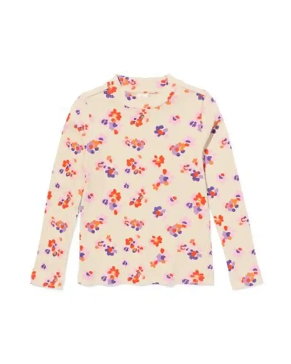 Bild 2 von Kindershirt, gerippt, Blumen ecru