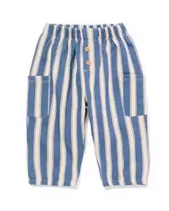 Baby-Sweathose, gestreift blau