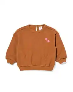 Baby-Sweater mit Herzen braun