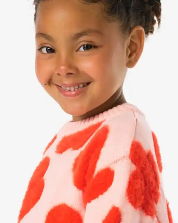 Bild 4 von Kinderpullover Herzen rosa